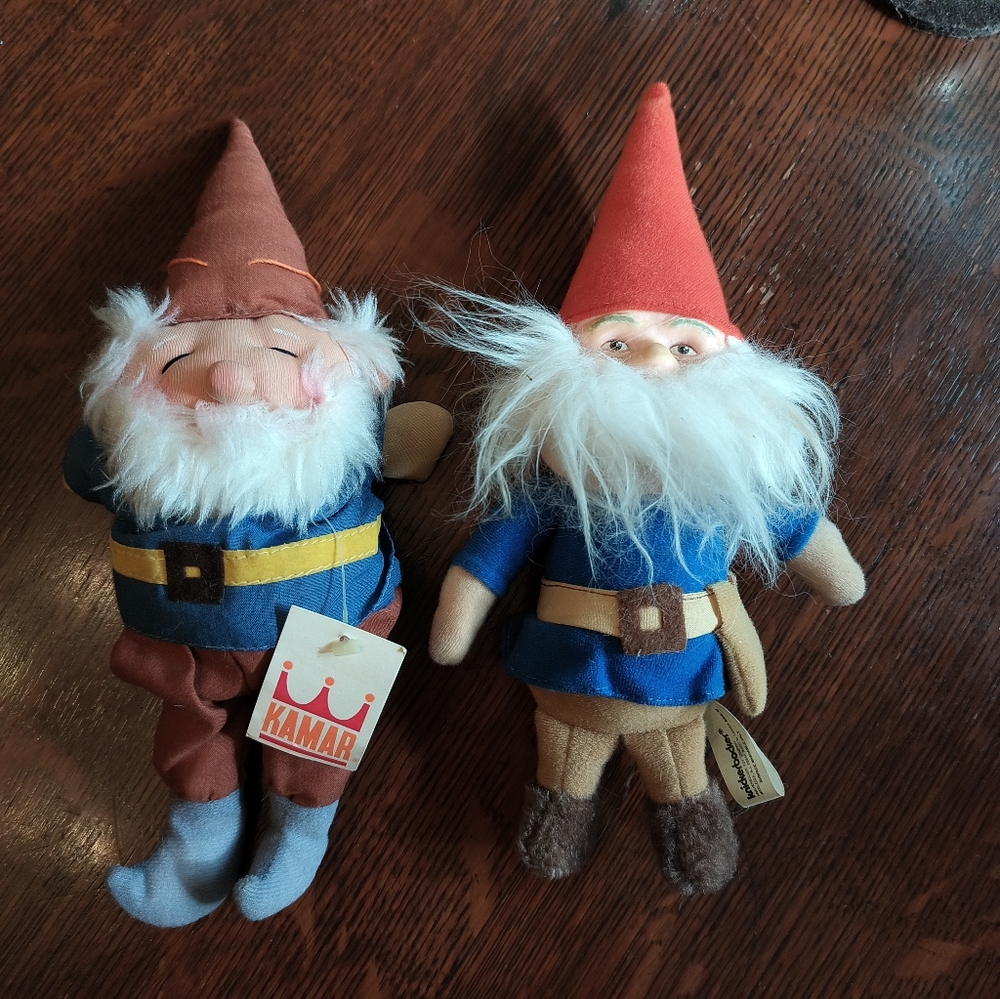 Vintage Japanese Kamar Company Gnome Rubber & Plush Dolls - New Conditio w/Tags! - Picture 14 of 14